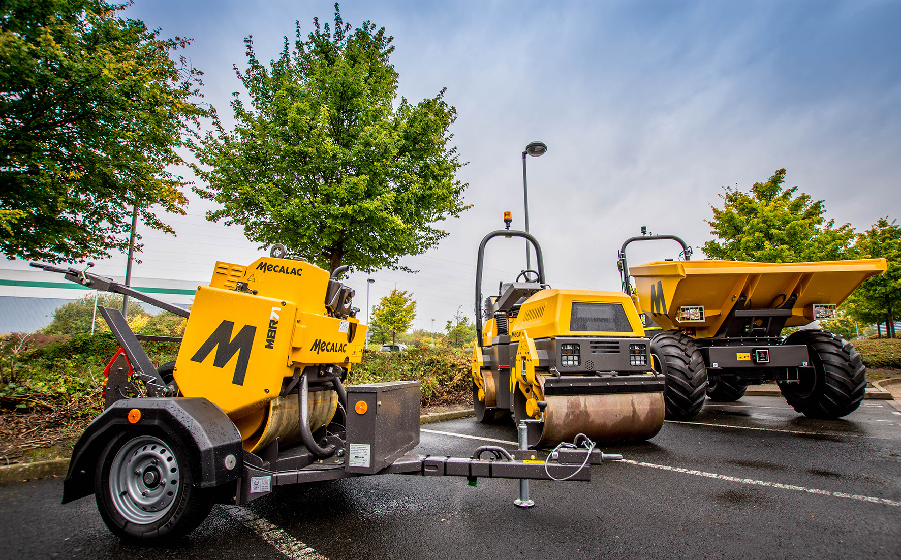 Mecalac dumper and compaction equipment